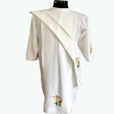 Embroidery Designed Alb
